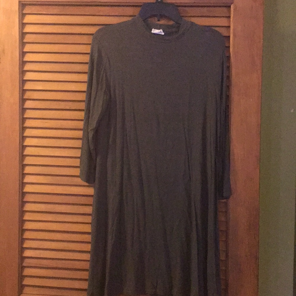 Olive green dress